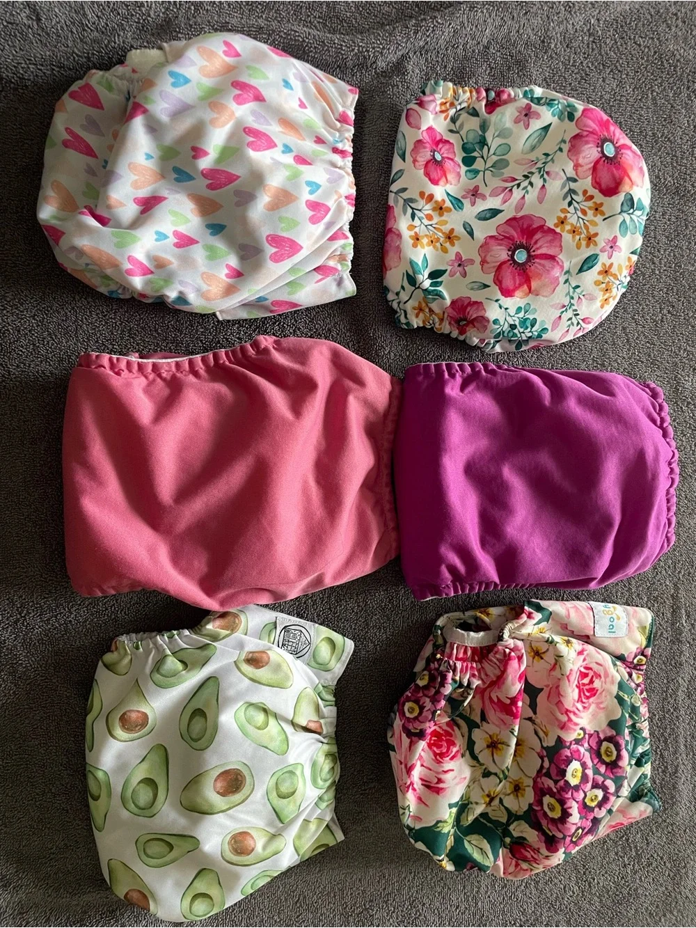 Reusable Cloth Diaper - Pink & Magenta Set
